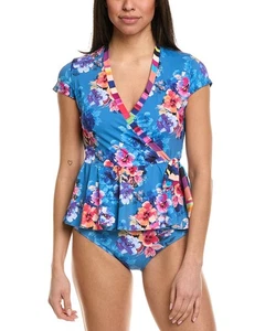 Camiseta tankini envolvente Johnny Was para mujer - Imagen 1 de 4