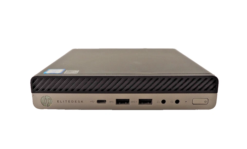 HP EliteDesk 800 G3 Mini 35W Intel i5-7500T 8GB RAM 100GB SSD Win11 wPSU Desktop - Image 1 of 4