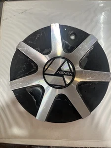 Azara Wheels Silver / Gloss Black Custom Wheel Center Cap # C251L173A (1) - Picture 1 of 8