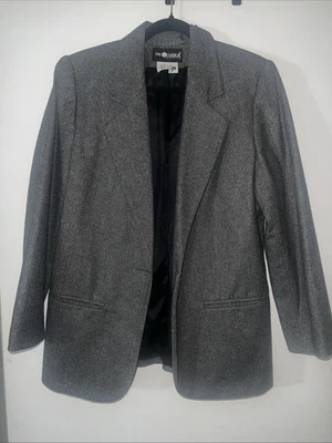Blazer de lana gris Sag Harbor Petite vintage talla 10P Foto 1 de 4
