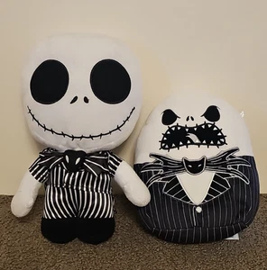 Jack Skellington 2 pc set Disney Nightmare Before Christmas Squishmallow & plush - Picture 1 of 11