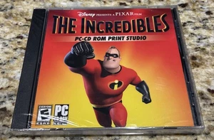 The Incredibles PC CD-ROM Print Studio Disney Pixar Windows 98/Me/XP Game NEW - Picture 1 of 2