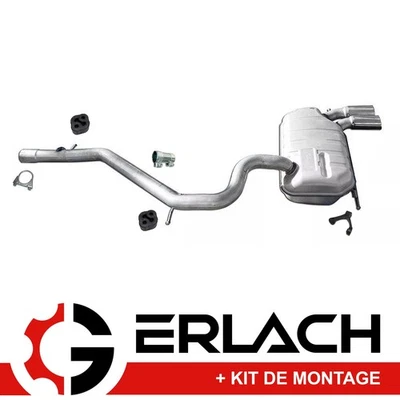 Silencieux arriere pour Audi A3 Sportback 2.0 TFSI quattro 7182 - Photo 1/2