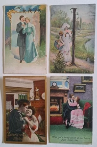4 cartoline d'epoca circa 1900-1910 - Foto 1 di 5