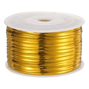 Bag Twist Ties 100 Yard Reusable Plastic Twist Ties for Bread, Gold Tone - Picture 1 of 6