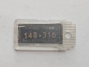 1949 Maine DAV Tag Keychain License Plate 148-316 - Picture 1 of 2
