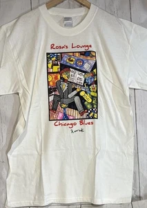 SELTEN VTG Hummel Bob Novak Auto Rosas Chicago Blues Lounge T-Shirt signiert - Bild 1 von 11