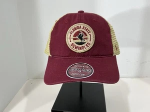 FSU Florida State Seminoles Cap Trucker Zephyr College Football NWT Adjustable - Picture 1 of 5