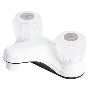 2000AWT RV Mobile Home Non-Metallic Centerset Lavatory Faucet, White Finish - Picture 1 of 3