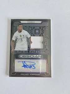 Presnel Kimpembe Patch Auto /20 France 2022-23 Panini Obsidian PSG - Picture 1 of 2