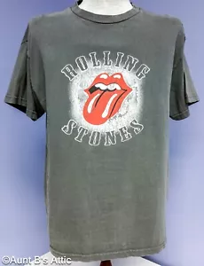 Camiseta Para Hombre De Colección Rolling Stones Gris Gráfico T con La Icónica "Lengua" M/L - Imagen 1 de 4
