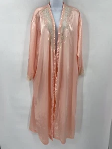 Vtg Victoria's Secret Shiny Tie Waist Robe Women's Size S/P (RN 70091) - Picture 1 of 7