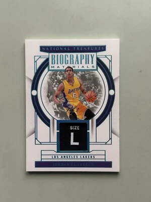 National Treasures Biography Materials Super Prime Jordan Clarkson 1/1 LA 2023 Foto 1 de 4