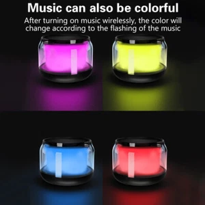 Mini Portable Bluetooth Speaker Wireless LED TWS Subwoofer Tandem-* - Photo 1/12