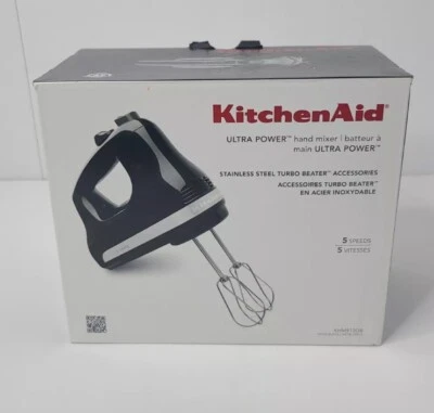 KitchenAid ультра питания ручной миксер 5 скорость в оникс черный модель KHM512OB новый - Изображение 1 из 4