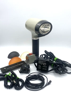 Honeywell Strobonar 782 Flash w/cords, diffuser/filters & Strobo-Eye; Untested - Image 1 of 4