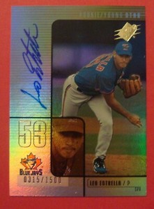 2000 Upper Deck SP Leo Estrella 315/1500  Autograph Toronto Blue Jays
