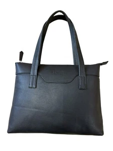 Genuine Leather Shoulder Bag Purse for Women Girls Retro Top Handle Black - Picture 1 of 6
