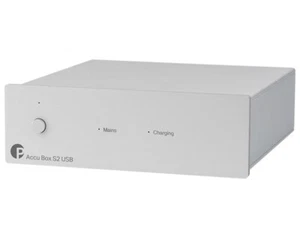 PRO-JECT ACCU BOX S2 USB SILVER STADIO DI ALIMENTAZIONE LINEARE NUOVO - Picture 1 of 2