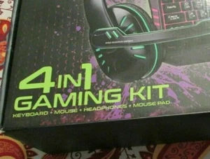 HyperGear 4-in-1 Gaming Kit Keyboard, Mouse, Headphones, Mouse Pad Durably Built - Picture 1 of 4