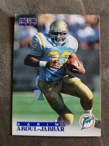 1996 Pro Line Football Card #319 Karim Abdul-Jabbar Rookie - Dolphins - Picture 1 of 1