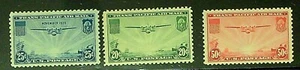 Juego de cortadoras de China Scott# C20, C21 y C22 - 1935-7 MNH - Imagen 1 de 1