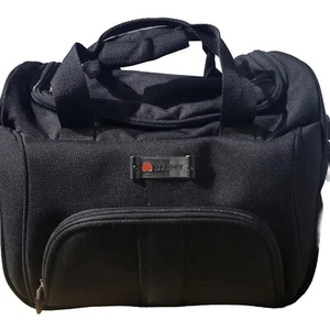 Delsey Black Carry-On Weekender Travel Duffle Overnight Bag Shoulder Strap  - Picture 1 of 3