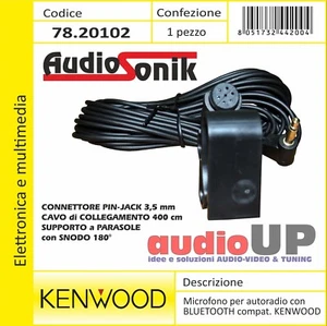 Micrófono para Autorradio Kenwood Bluetooth Altavoz Conector 3,5 MM Cable 4,5 MT - Imagen 1 de 1