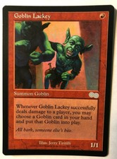 MTG - Goblin Lackey - Urza's Saga - Vintage - Red - NM
