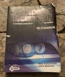 Automotive Technology Tech Manual 4th Edition Book. Rough conditioned  - Imagen 1 de 8