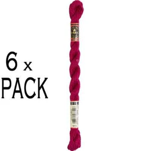 6x DMC Pearl Cotton Size 3, 15m, 115A/3-915 - Picture 1 of 1