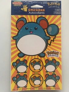 2000 American Greetings Pokémon Nintendo pegatinas 2 hojas - Game Freak - Marill - Imagen 1 de 7