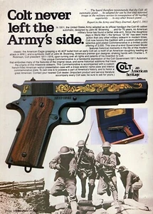 Colt Government 1911 Automatic Pistol Original Color Print Ad 1981 - Bild 1 von 1