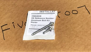 NEW Starter Motor BOLT KIT SET For BMW VERIFY FITMENT? 2006+UP 128i 3 5 x3 x5 z4 - Picture 1 of 3