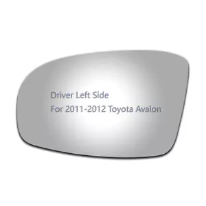 Mirror Glass For 2011-2012 Toyota Avalon Driver Left Side LH Replacement - Foto 1 di 11