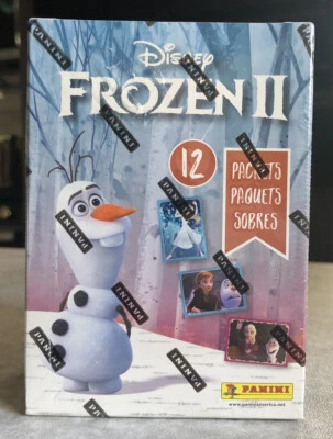 Panini 2019 Frozen II pegatinas selladas de fábrica 12 paquetes en caja (5 tarjetas por paquete) nuevas Foto 1 de 3