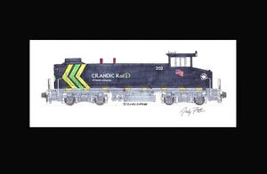 Cedar Rapids & Iowa City L4-1500XDM 11"x17" stampa opaca firmata da Andy Fletcher - Foto 1 di 1