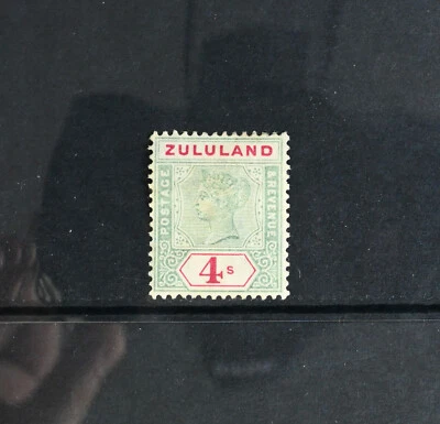 Zululand Scott # 22 en estado bastante bueno HR Colonia Británica Estampilla Gato $160 Foto 1 de 2