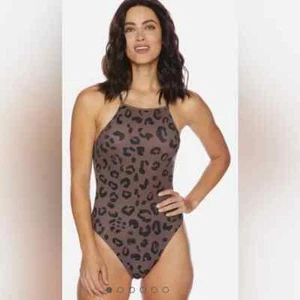 SPLENDID KITTY REMOVABLE SOFT CUP SQUARE NECK ONE-PIECE SWIMSUIT NWT Size M - Picture 1 of 7