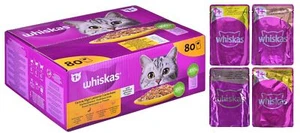 5900951302275 WHISKAS Poultry Feasts in Jelly - Nassfutter für Katzen - 80x85 g  - Bild 1 von 12