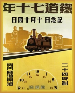 12160.Decor Poster.Room wall art.Home interior vintage design.China train - Picture 1 of 1