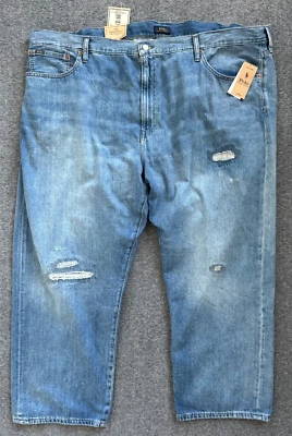 NWT Polo Ralph Lauren Prospect Straight Distressed Jeans - Men's 52B x 30 / $125 - Image 1 of 4
