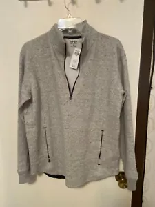 Abercrombie & Fitch YPB Restore Half Zip Mens Small Gray- New - Picture 1 of 3