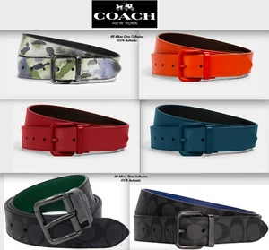 BN Coach Mens Belt Roller Buckle -Harness Buckle Cut-To-Size Reversible 38mm - Picture 1 of 82