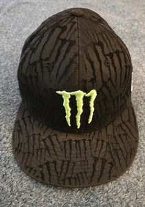 Gorra de béisbol Monster Energy Drink negra ajustada elástica talla L/XL logotipo nueva - Imagen 1 de 13