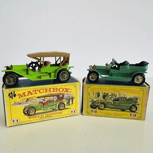Pair Of Vintage Matchbox Models Of Yesteryear Simplex & Rolls Royce Car Models - Picture 1 of 3