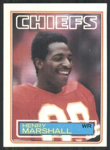 1983 Topps #291 Henry Marshall Kansas City Chiefs 2706 - Picture 1 of 2