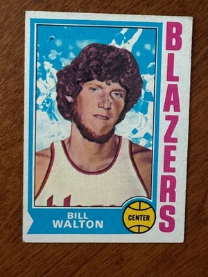 1974-75 Topps - Bill Walton #39 (RC) Rookie Blazers UCLA Foto 1 de 2