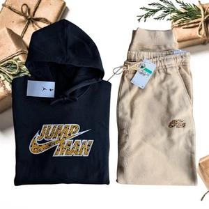 Nike Air Jordan 2 PC Sweatsuit Men's Size 2XL Fleece Tracksuit Gift Set NWT - Picture 1 of 13