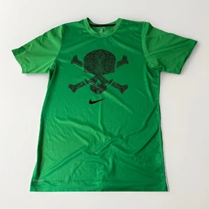 Camiseta Nike Dri Fit Manga Corta-con Diseño de Huesos Cruzados-Verde-Mediana-T - Imagen 1 de 6